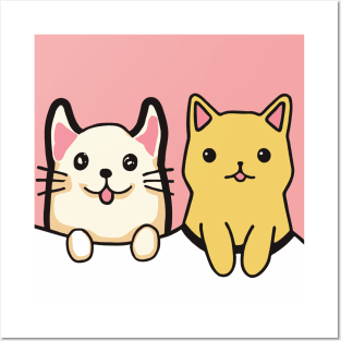 cat and dog friendship Posters and Art